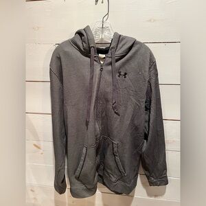 Under Armour men’s zip front hoodie, size 2XL, big and tall, see photos, gray